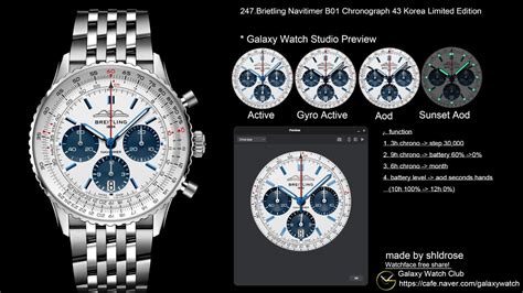 breitling galaxy watch face